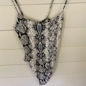 Snakeskin Pretty Little Things Body Suit !!!